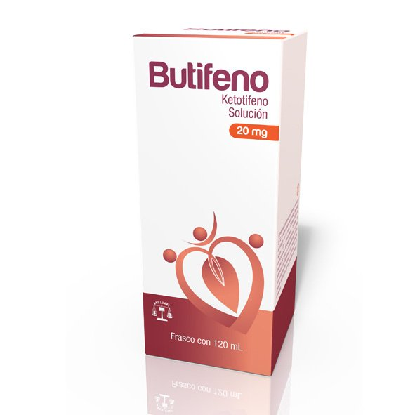 Butifeno Solución 120 ml, Lab. Bruluart (Ketotifeno 20 mg)