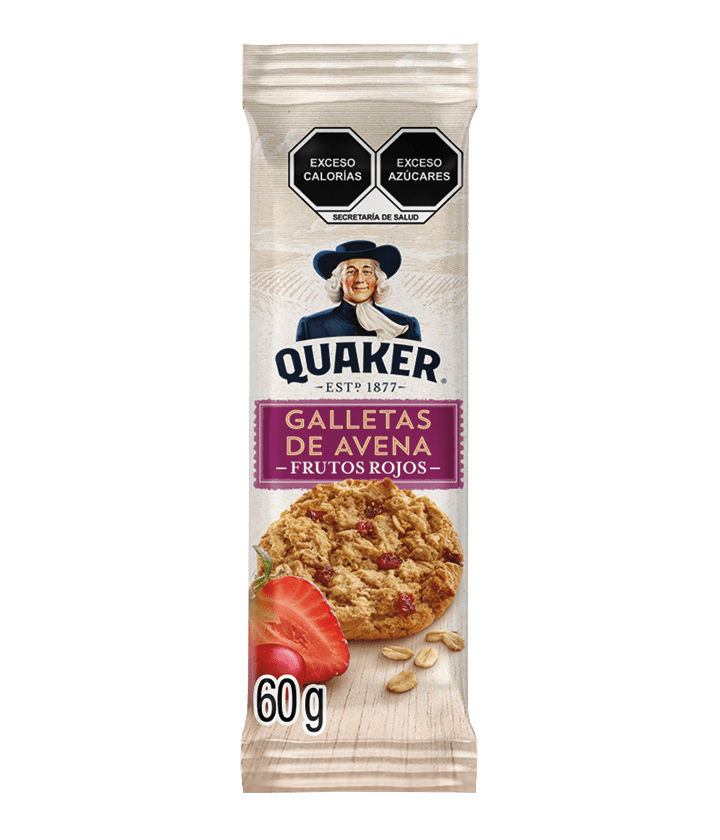 Galleta quaker ( galleta de avena con frutos rojos) 60g