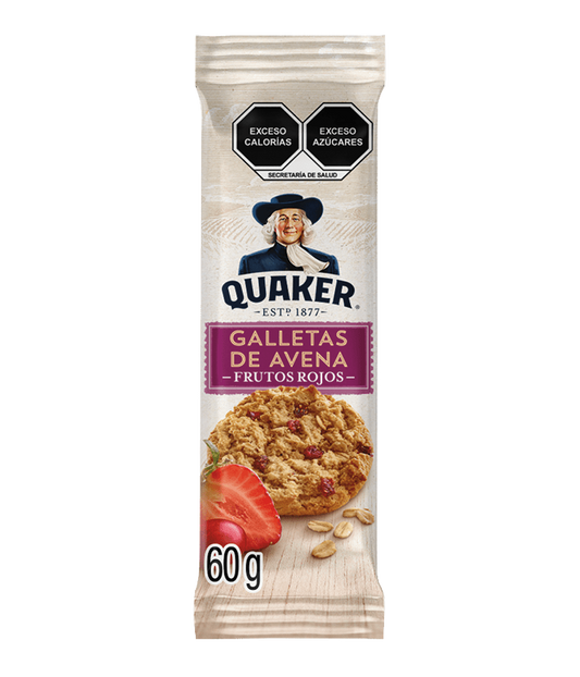 Galleta quaker ( galleta de avena con frutos rojos) 60g