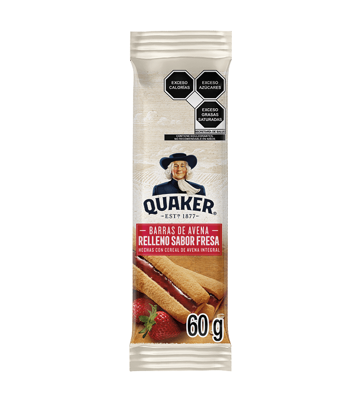 Barra de Avena sabor fresa 60g Quaker, Gamesa