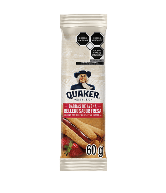 Barra de Avena sabor fresa 60g Quaker, Gamesa