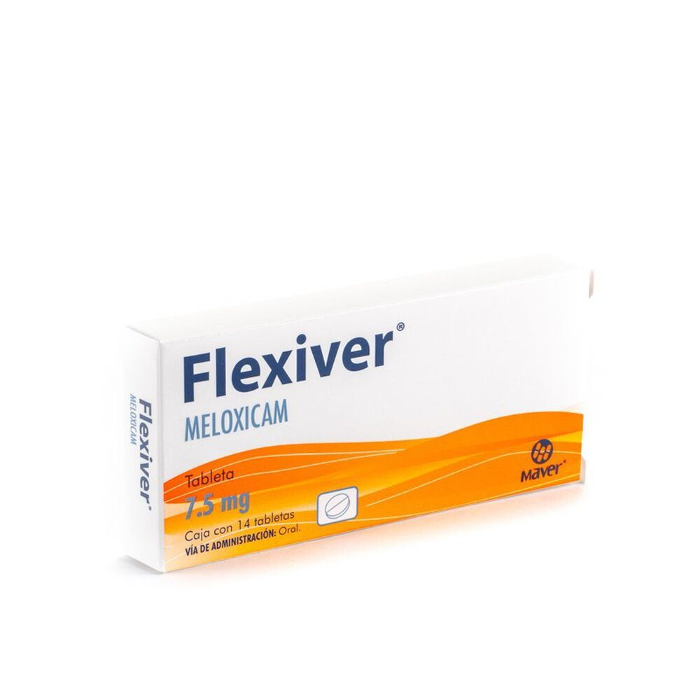 Flexiver 14 tabletas, Lab. Maver (Meloxicam 7.5 mg)