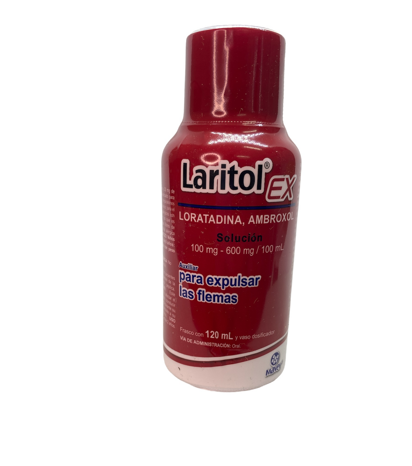 Laritol EX 120 ml Solución (oral) Lab. Maver (Ambroxol 600.000 mg / 100 ml , Loratadina 100.000 mg / 100 ml)