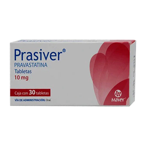 Prasiver 30 tabletas, Lab. Maver (Pravastatina 10 mg)