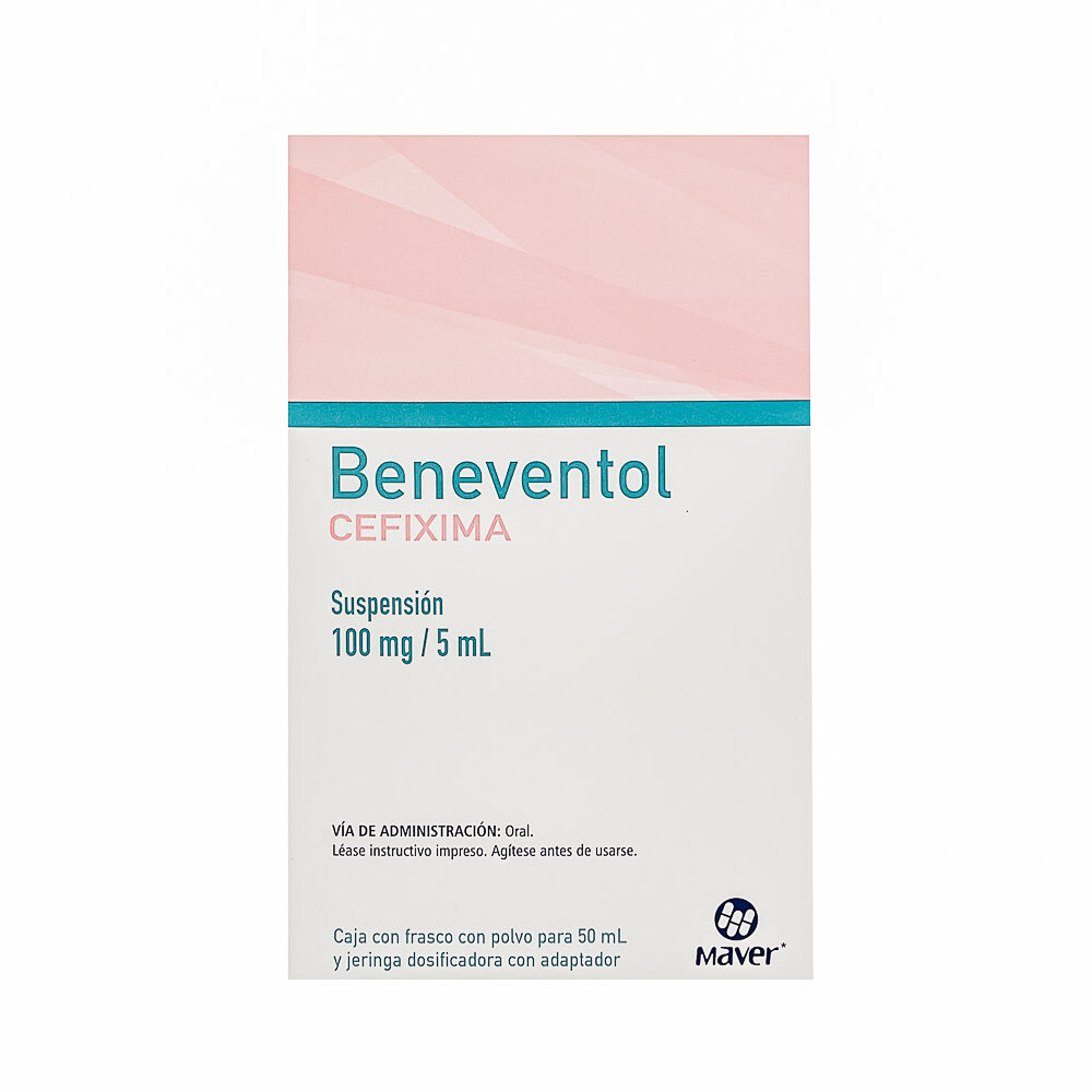 Beneventol 50 ml Suspensión (oral) Lab. Maver (Cefixima 100.000 mg / 5 ml)