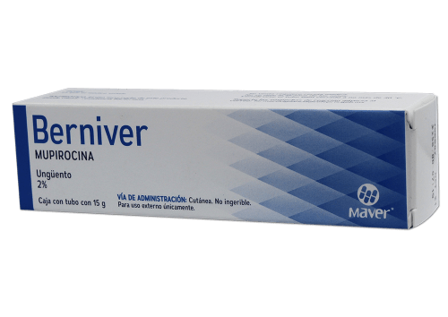 Berniver ungüento 15 g, Lab. Maver (Mupirocina 2 g / 100 g)