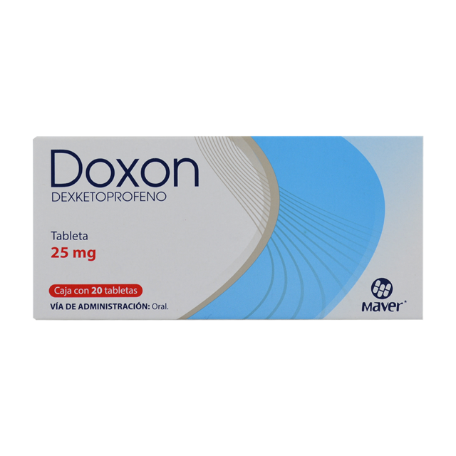 Doxon 20 Tabletas, Lab. Maver (Dexketoprofeno 25 mg)