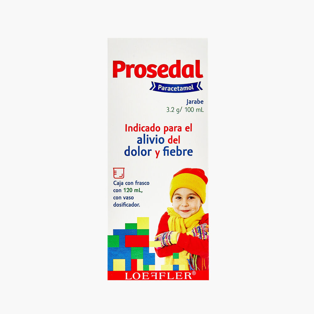 Prosedal Jarabe 120 ml, Lab. Loeffler (Paracetamol 3.2 g / 100 ml)