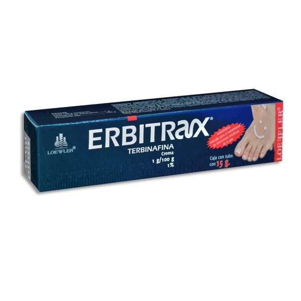 Erbitrax crema 15 g, Lab. Loeffler (Terbinafina 1 g / 100 g)