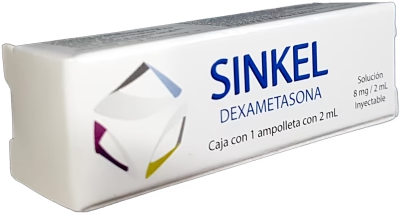 Sinkel Solución Inyectable 1 amp de 2 ml (Dexametasona 8 mg / 2 ml)