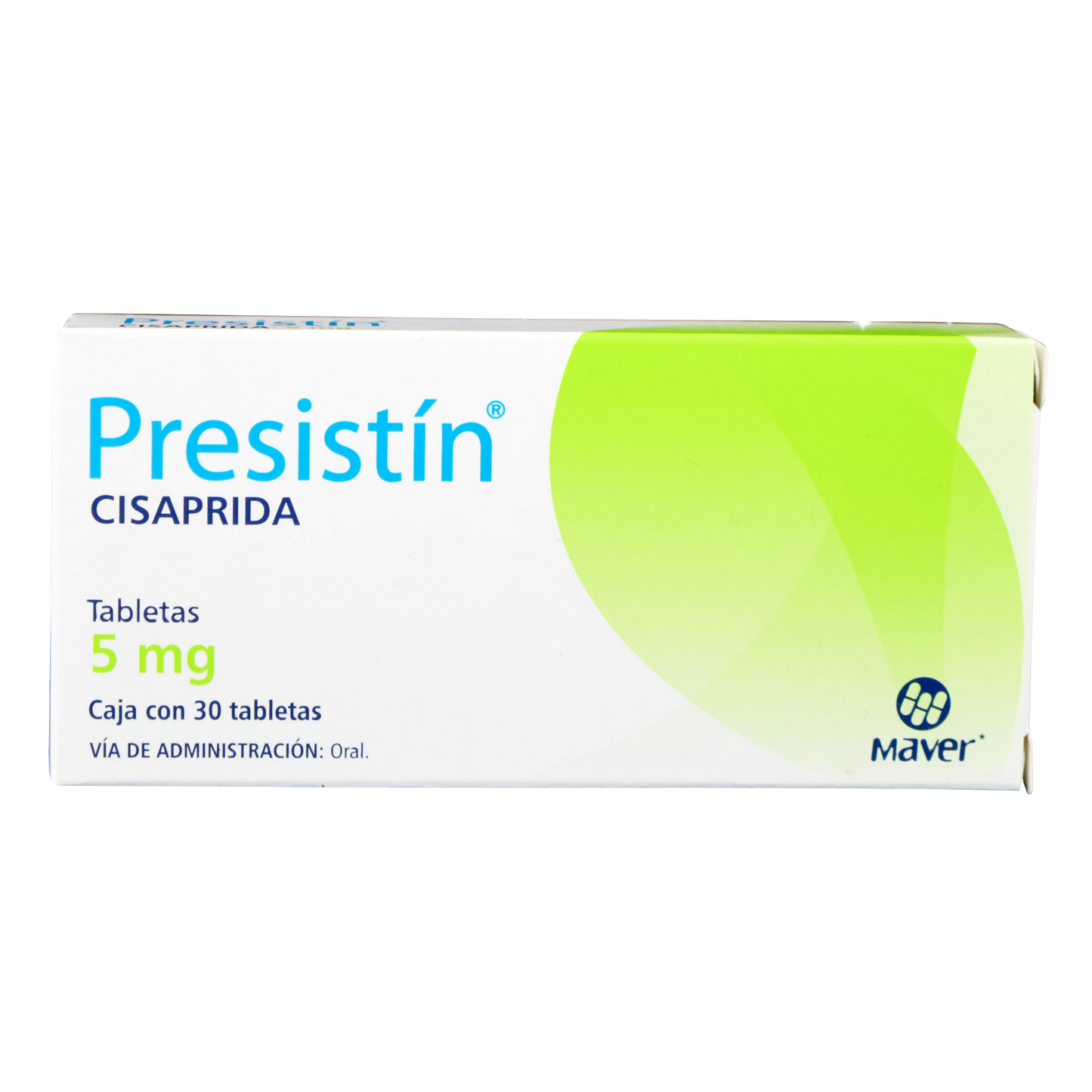 Presistín 30 tab. Tabletas Lab. Maver (Cisaprida 5.000 mg)