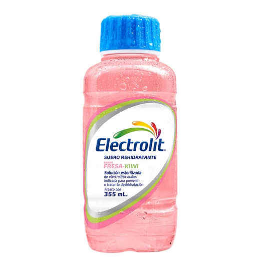 Electrolit Fresa-Kiwi 355 ml Solución (oral) Lab. Pisa (Electrolitos Orales 551.000 mg / 100 ml)