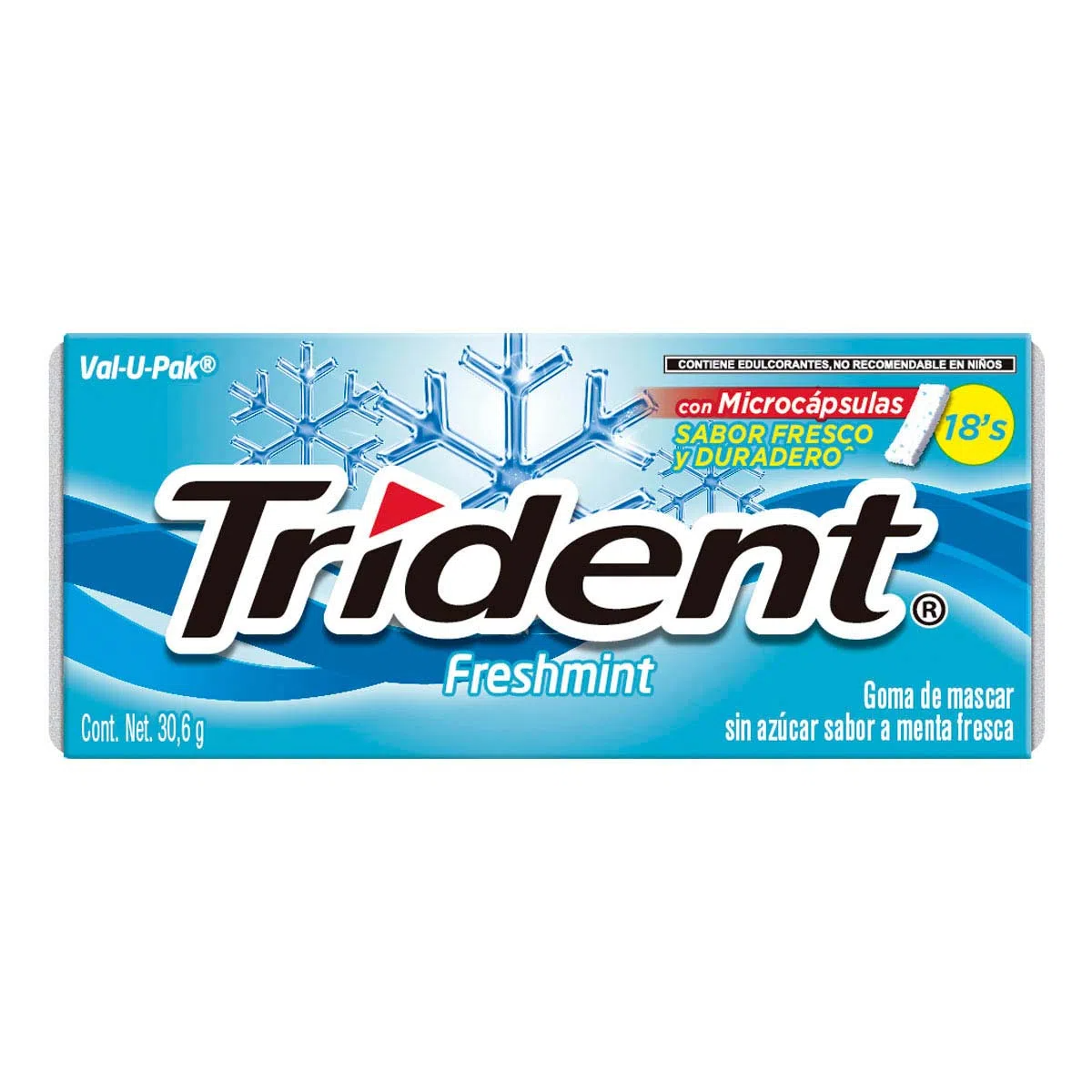 Chicle Trident 18's Freshmint 18 pzas  Adams