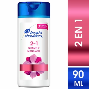 Shampoo Head & Shoulders Suave y manejable 90 ml, P&G