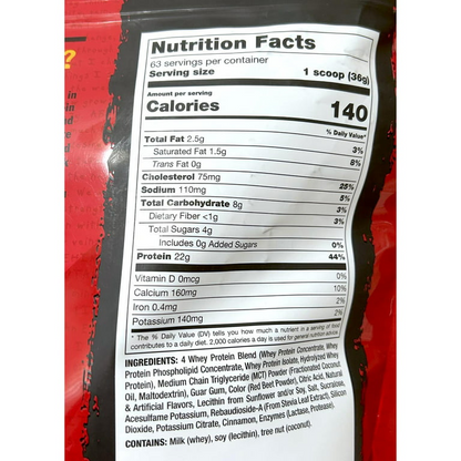 Proteína Mutant Whey 5 Lb 2.27 KG 63 servicios