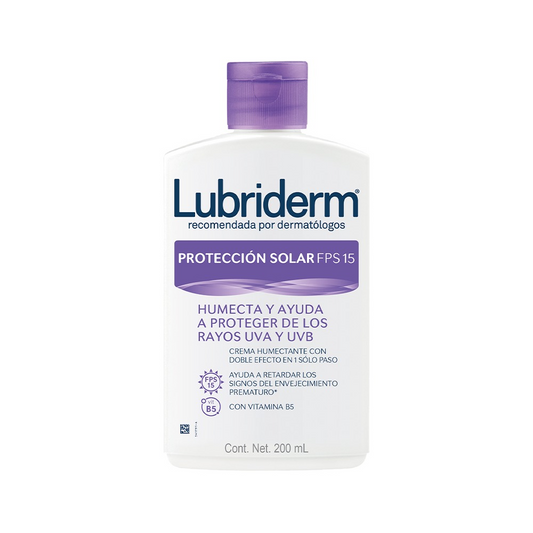 Crema Lubriderm Protección Solar FPS 15 200 ml, Johnson & Johnson