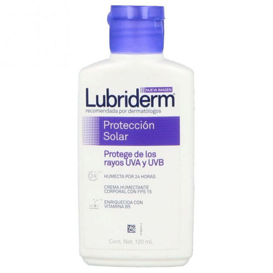 Crema Lubriderm Protección Solar FPS 15 120 ml, J&J