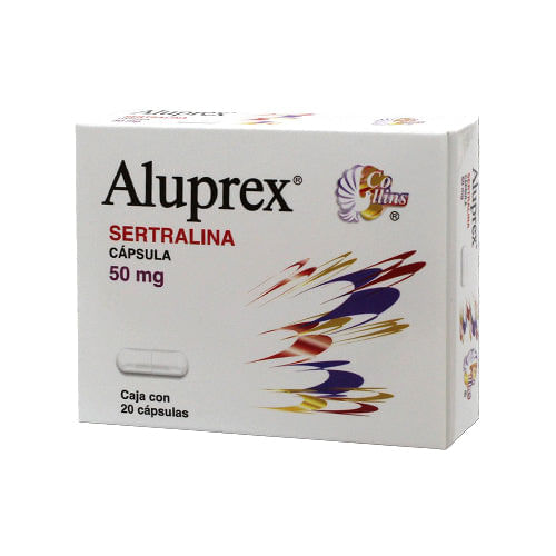 Aluprex 20 cápsulas, Lab. Collins (Sertralina 50 mg)