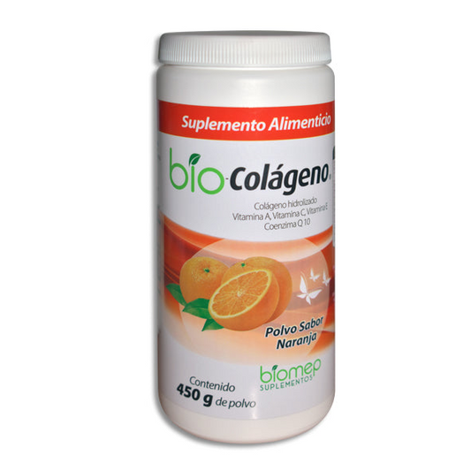 Bio-Colágeno Polvo 450 g, Lab. Biomep (Colágeno Hidrolizado Vitamina A , Vitamina C , Vitamina E , Coenzima Q 10)