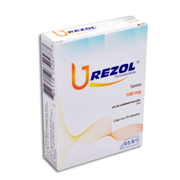 Urezol 20 Tabletas Lab. Mavi (Fenazopiridina 100.000 mg)