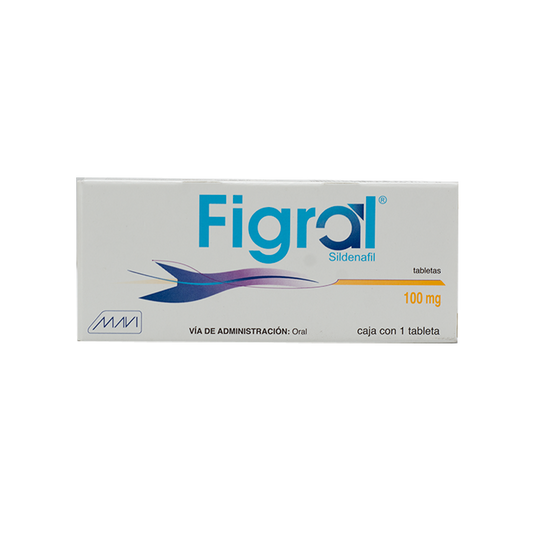 Figral 1 Tab. Tabletas Lab. Mavi (Sildenafil 100.000 mg)