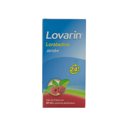 Lovarin Jarabe 60 ml, Lab. Collins (Loratadina 100 mg / 100 ml)