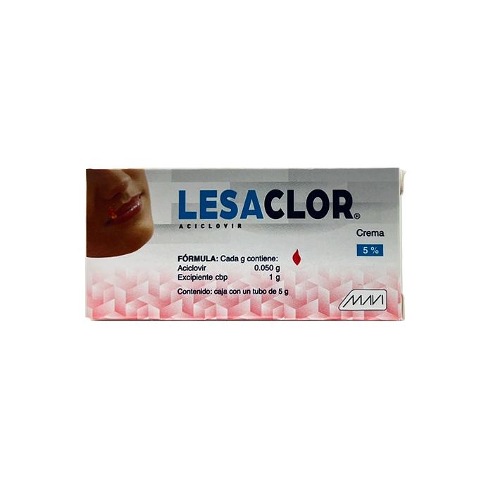 Lesaclor 5 gr Crema Lab. Mavi (Aciclovir 0.050 g / 1 g)