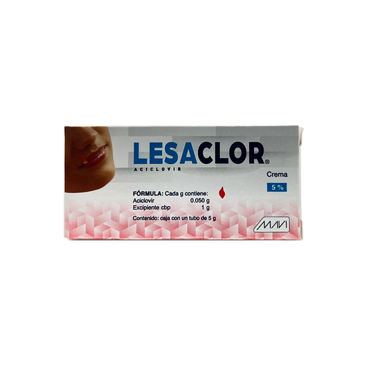 Lesaclor 5 gr Crema Lab. Mavi (Aciclovir 0.050 g / 1 g)