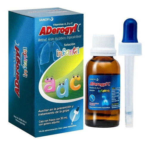 Aderogyl C solucion infantil 30 ml con gotero, Lab. Sanofi