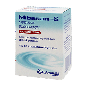 Mibesan-S 24 ml Suspensión (oral) Lab. Alpharma (Nistatina 100000.000 UI / ml)