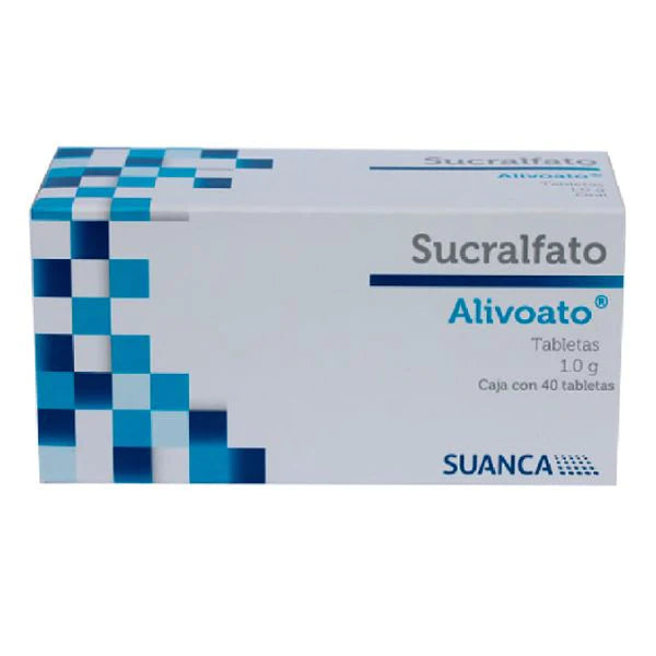 Alivoato 40 tabletas, Lab. Suanca (Sucralfato 1 g)