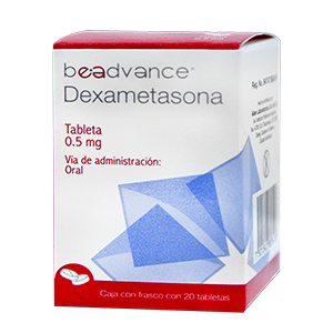 Dexametasona 20 tabletas, Lab. Beadvance (Dexametasona 0.5 mg)