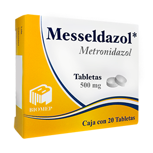 Messeldazol 20 tab, Lab. Biomep (Metronidazol 500mg)