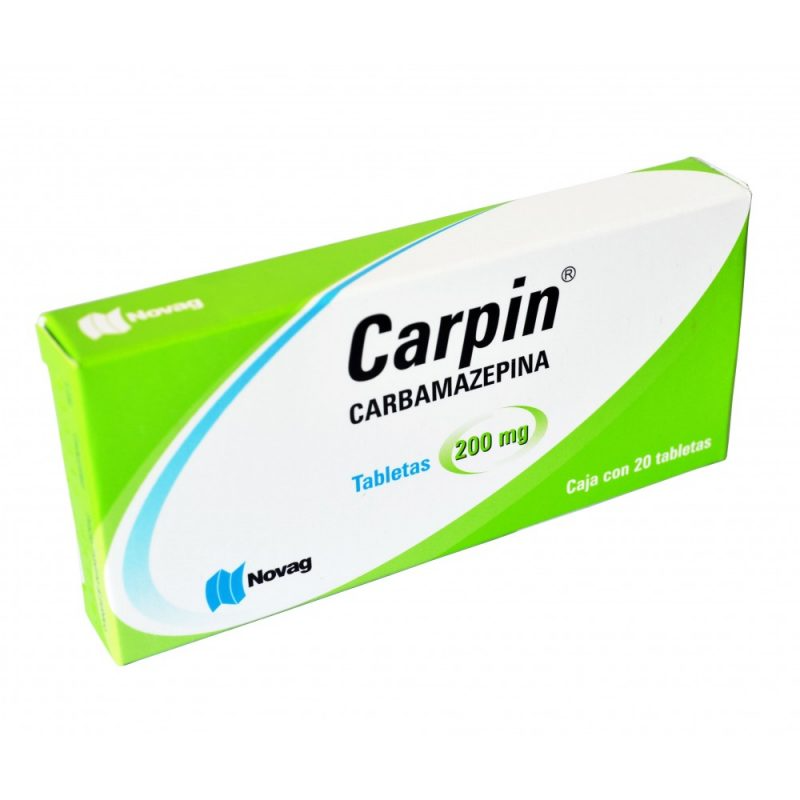 Carpin 20 Tab. Tabletas Lab. Novag (Carbamazepina 200.000 mg)