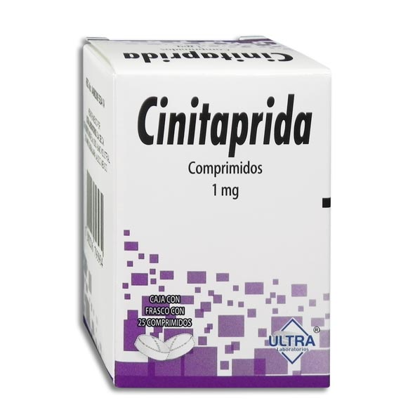 Cinitaprida 25 comprimidos, Lab. Ultra (Cinitaprida 1 mg)