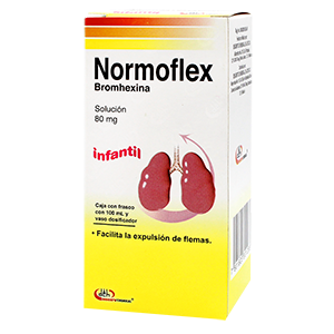 Normoflex Infantil 100 ml Solución (oral) Lab. Degort's Chemical (Bromhexina 80.000 mg / 100 ml)