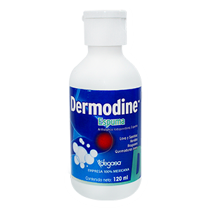 Dermodine Espuma 120 ml, Lab. Degasa (Yodopovidona 8 g / 100 ml)