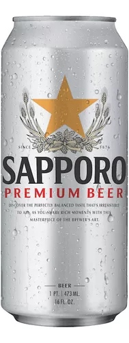 Cerveza Sapporo Premium Beer 473 ml