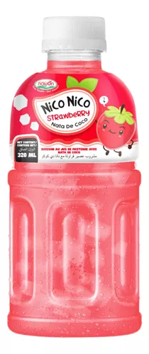 Bebida Nico Nico Nata de Coco y Strawberry 320 ml