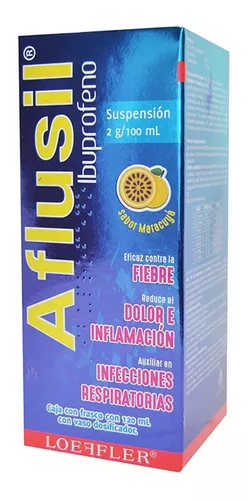 Aflusil 120 ml Suspensión (oral) Lab. Loeffler (Ibuprofeno 2.000 g / 100 ml)