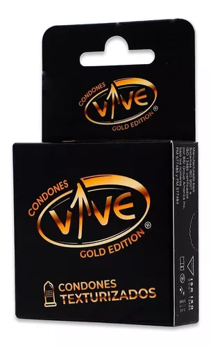 Preservativo Vive Gold Edition Texturizados 3 preservativos, RRT