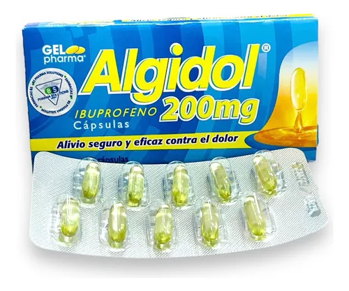 Algidol 10 Cápsulas Lab. Gelpharma (Ibuprofeno 200.000 mg)