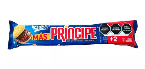 Galletas Príncipe Chocolate 126 g, Marinela