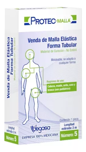 Venda de Malla Elástica No. 5, Cabeza, Muslo y Axila 1 pza, Protec