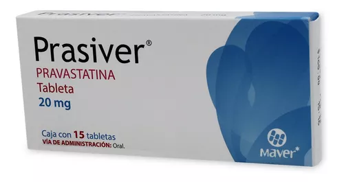 Prasiver 15 tabletas, Lab. Maver (Pravastatina 20 mg)