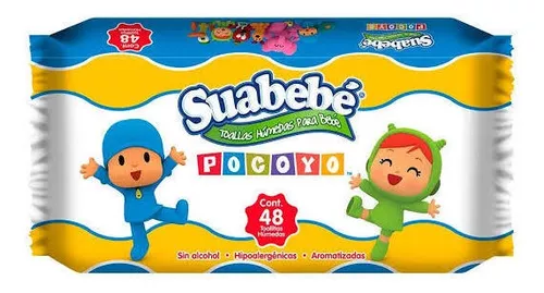 Toallas húmedas Suabebé Pocoyo con 48 toallas, Indelpa