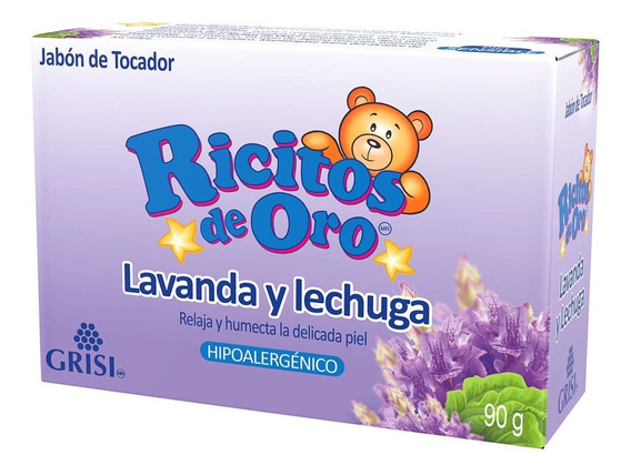 Jabón Ricitos de Oro Lavanda y lechuga 90 g, Grisi