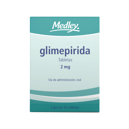 Glimepirida 30 tabletas, Lab. Medley (Glimepirida 2 mg)