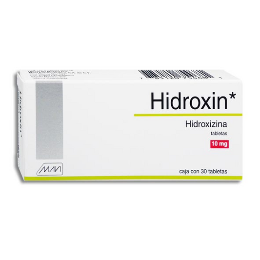 Hidroxin 30 tabletas, Lab. Mavi (Hidroxizina 10 mg)