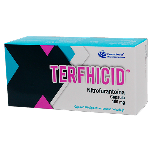 TerFHicid 40 cápsulas, Lab. Farmacéutica Hispanoamericana (Nitrofurantoína 100 mg)